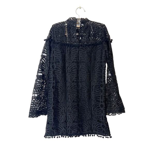 NWT Tularosa Matilda lace pom pom mock neck dress - Picture 11 of 12